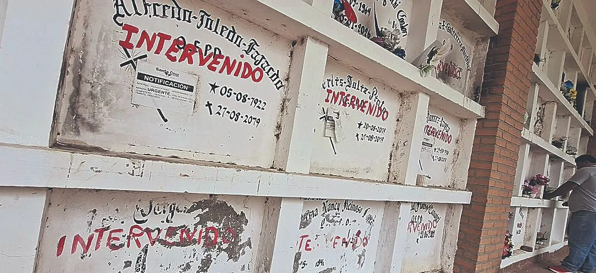El ‘cementerio del Covid’ tiene nichos intervenidos por alquileres vencidos
