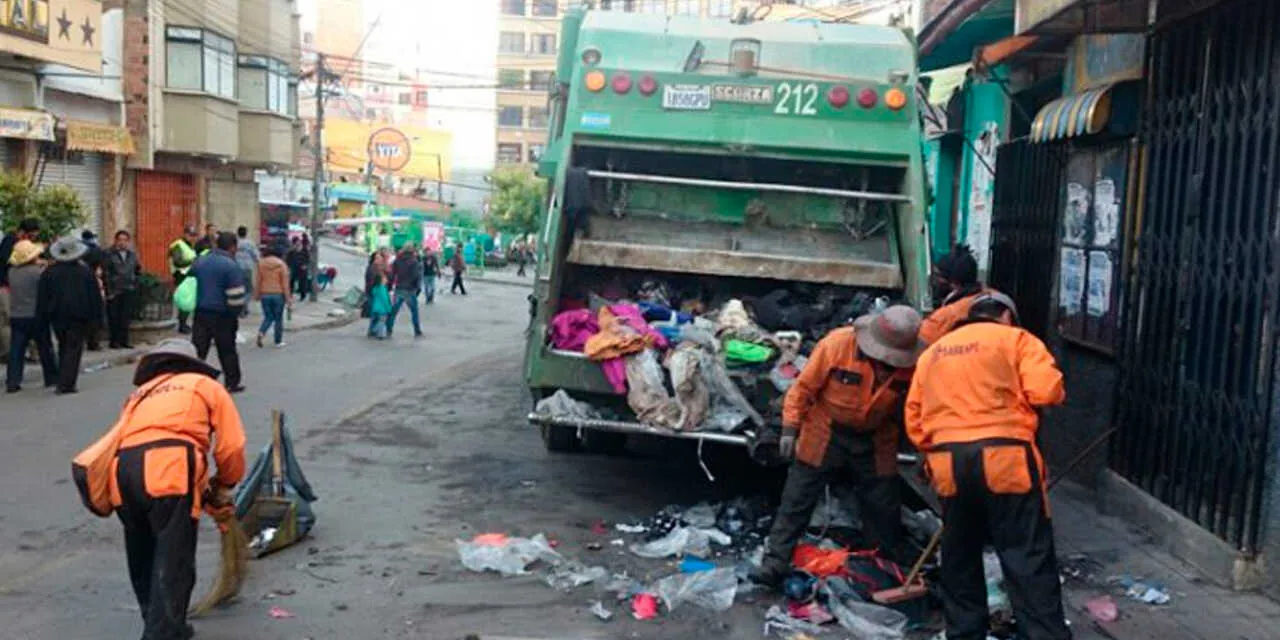 Alcaldía de La Paz prevé ajuste en la tasa de aseo urbano tras promulgación del DS 5660
