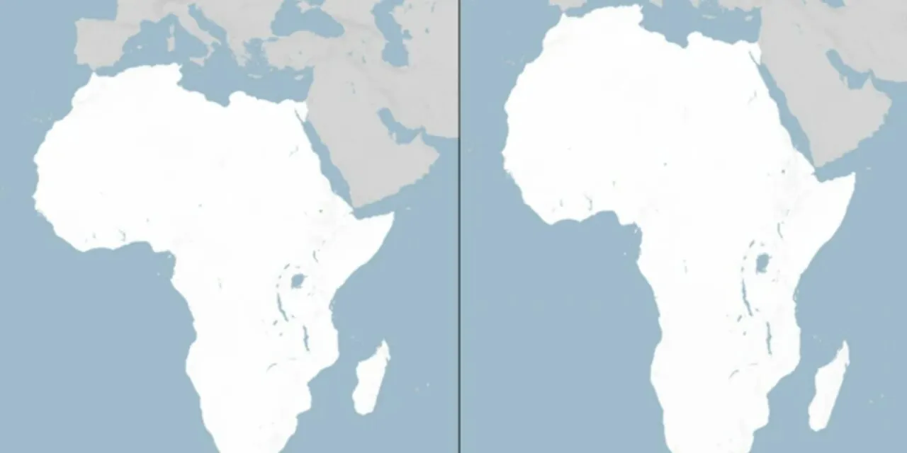 La ONU aprueba un nuevo mapamundi que refleja el tamaño real de África