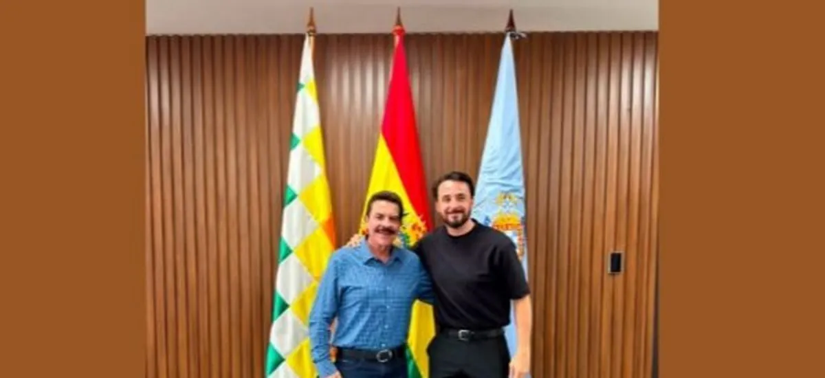 JP Velasco se reúne con el alcalde de Cochabamba, Manfred Reyes Villa