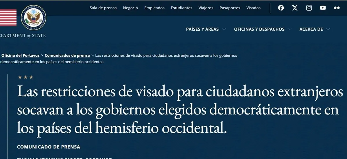 Gobierno boliviano envió solicitud de información a EEUU sobre el caso de las visas