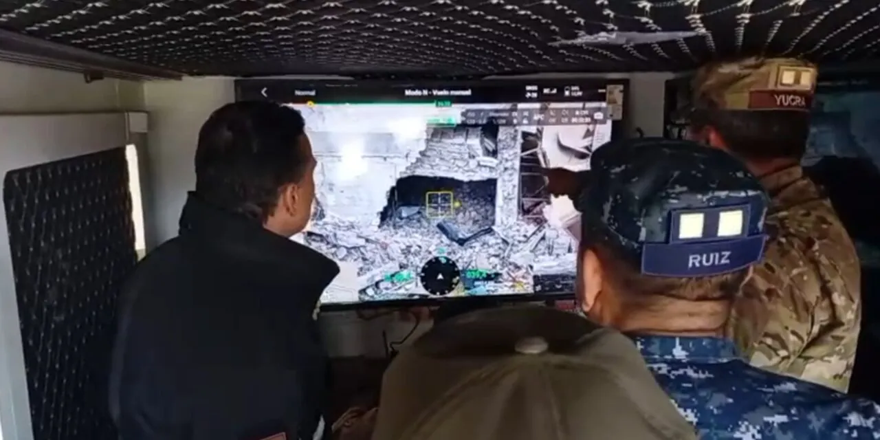 En Viacha, drones detectan granadas y material bélico y frenan ingreso de maquinaria