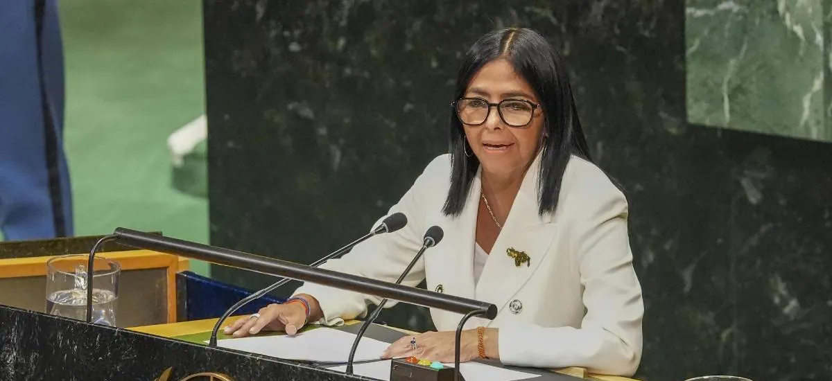 “En Venezuela habrá elecciones”, señala en la ONU la presidenta Delcy Rodríguez