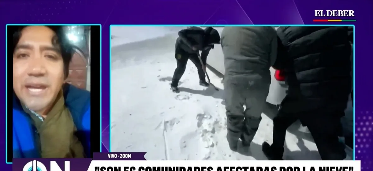 Uyuni enfrenta una de las nevadas más intensas de los últimos diez años