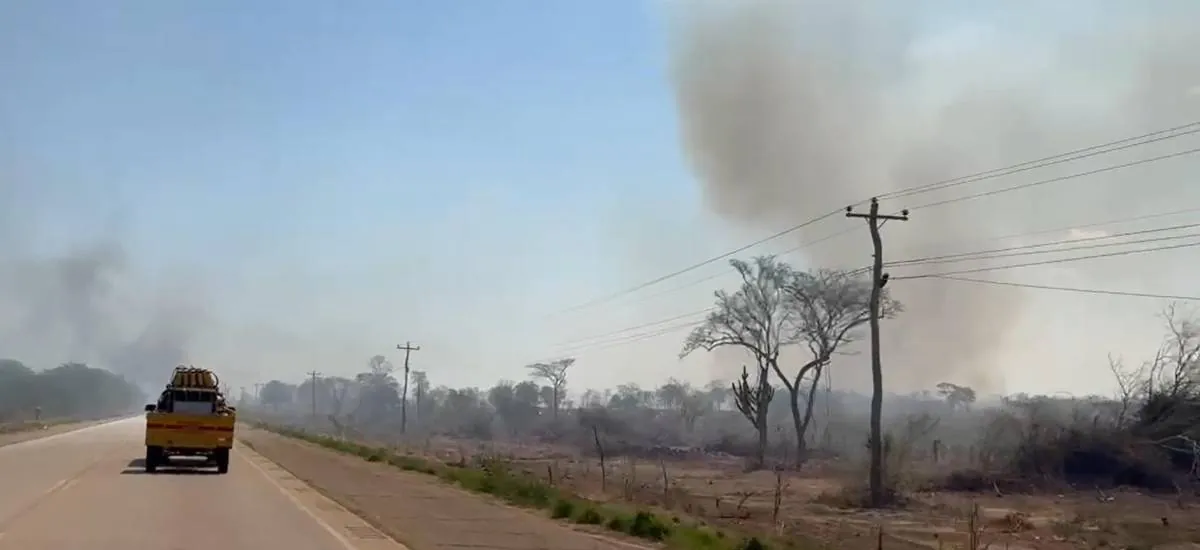 Múltiples focos de incendios forestales alertan a San José de Chiquitos