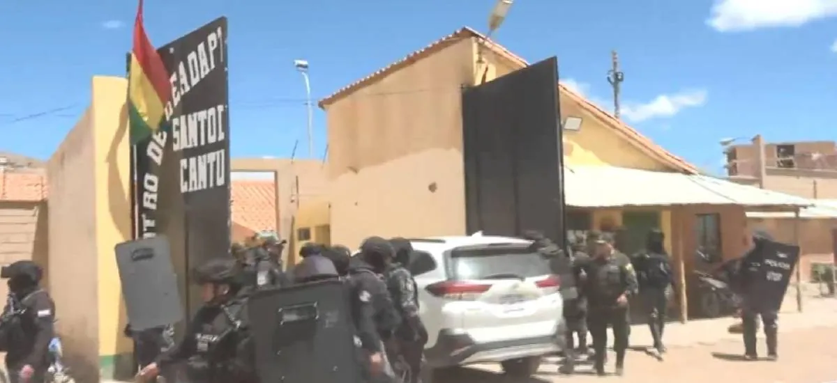 Mariaca es ingresado a la cárcel de Cantumarca para cumplir su detención preventiva por dos procesos