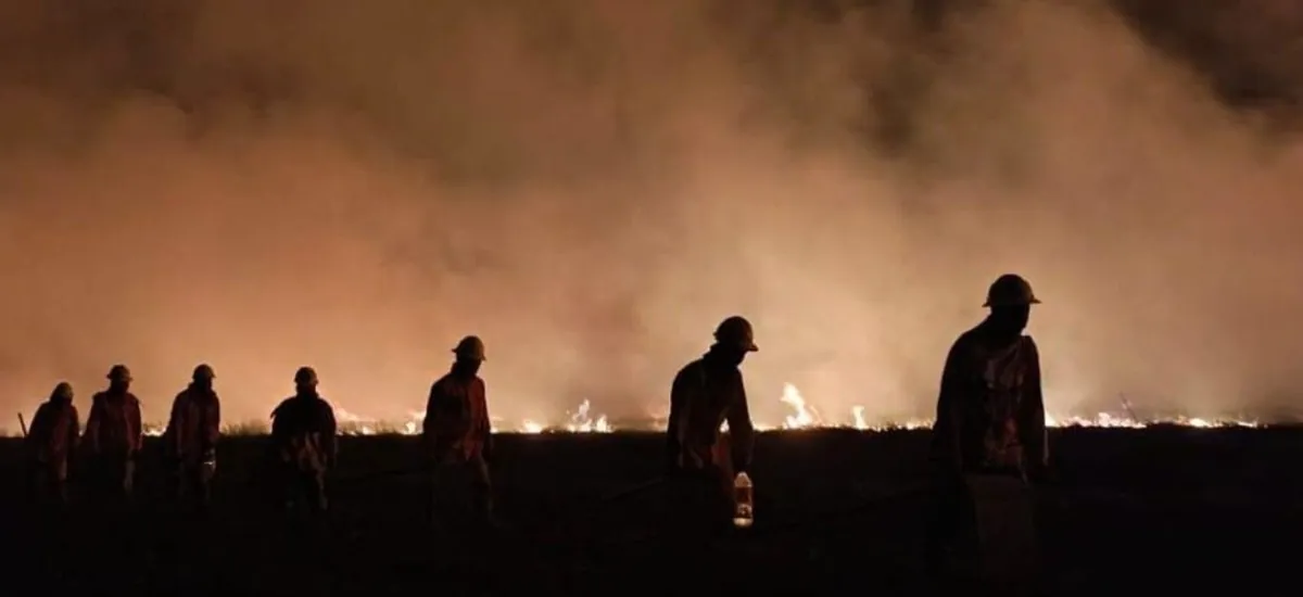 Incendio originado en Brasil ingresa al Pantanal boliviano; Armada dice que logró contener el fuego